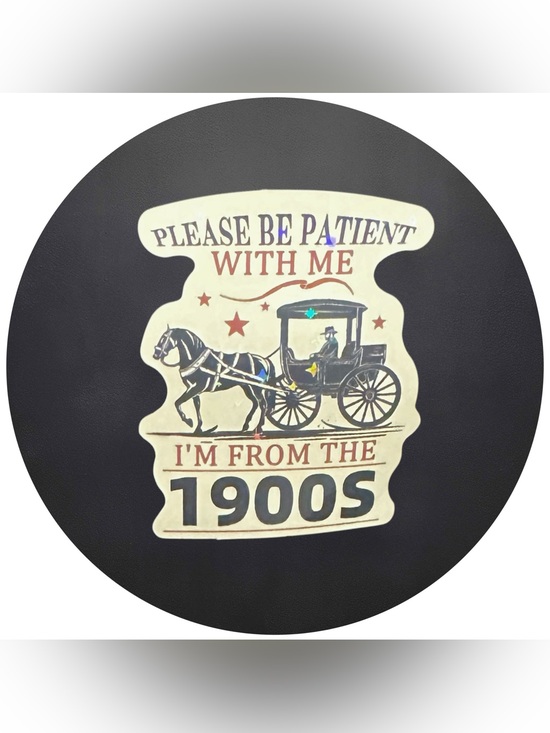Other - 5 for $5 PLEASE BE PATIENT WITH ME…Vinyl Holographic Sticker